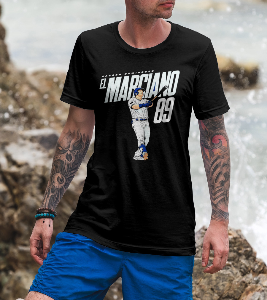 Jasson Domínguez El Marciano 89 New York Yankees Baseball Player T-Shirt