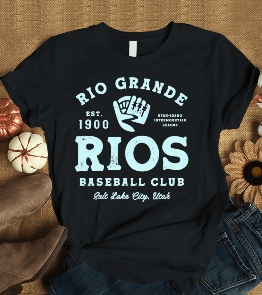 Rio Grande Rios Baseball Club Est. 1900 Utah-Idaho Intermountain League Salt Lake City Utah T-Shirt