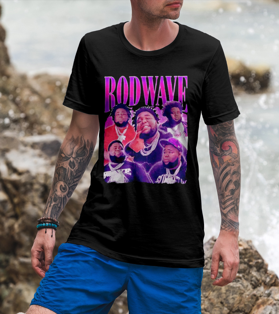 Rod Wave Beautiful Mind Vintage Collage T-Shirt