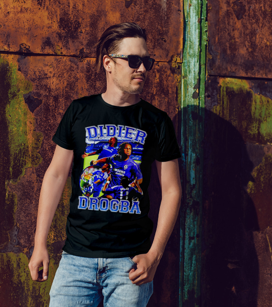 Didier Drogba Chelsea Samsung Mobile Victory T-Shirt