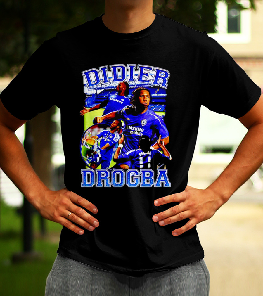 Didier Drogba Chelsea Samsung Mobile Victory T-Shirt