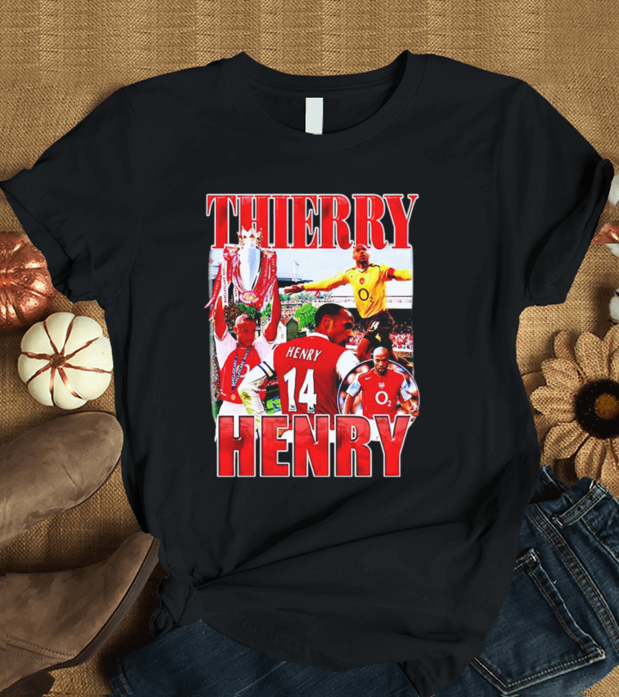 Thierry Henry Arsenal 14 Legend Iconic Moments T-Shirt