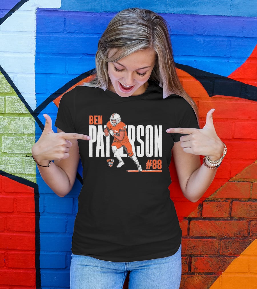 Ben Patterson UTPB Falcons #88 NCAA Football T-Shirt