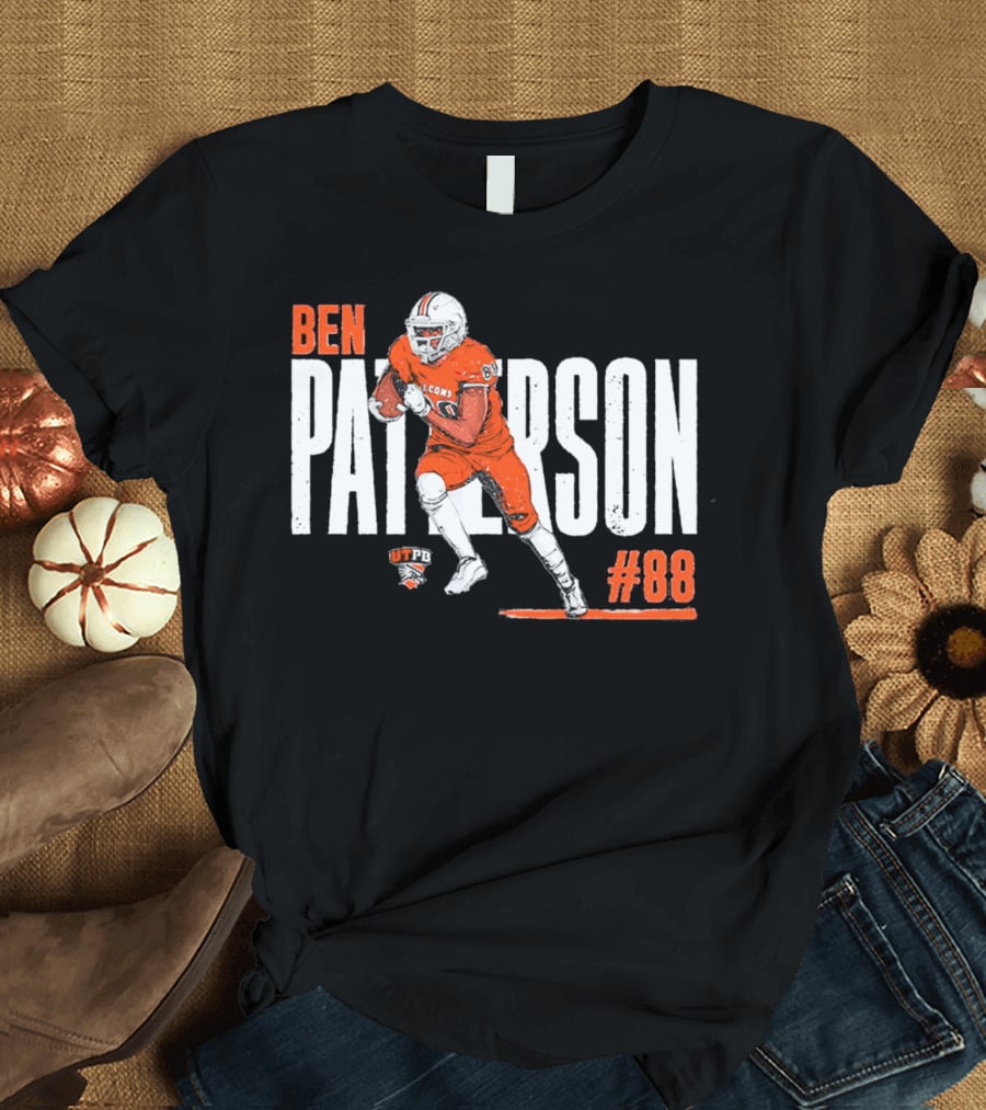 Ben Patterson UTPB Falcons #88 NCAA Football T-Shirt