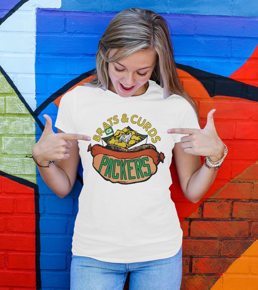 Packers Brats And Curds Football Fan Delight T-Shirt