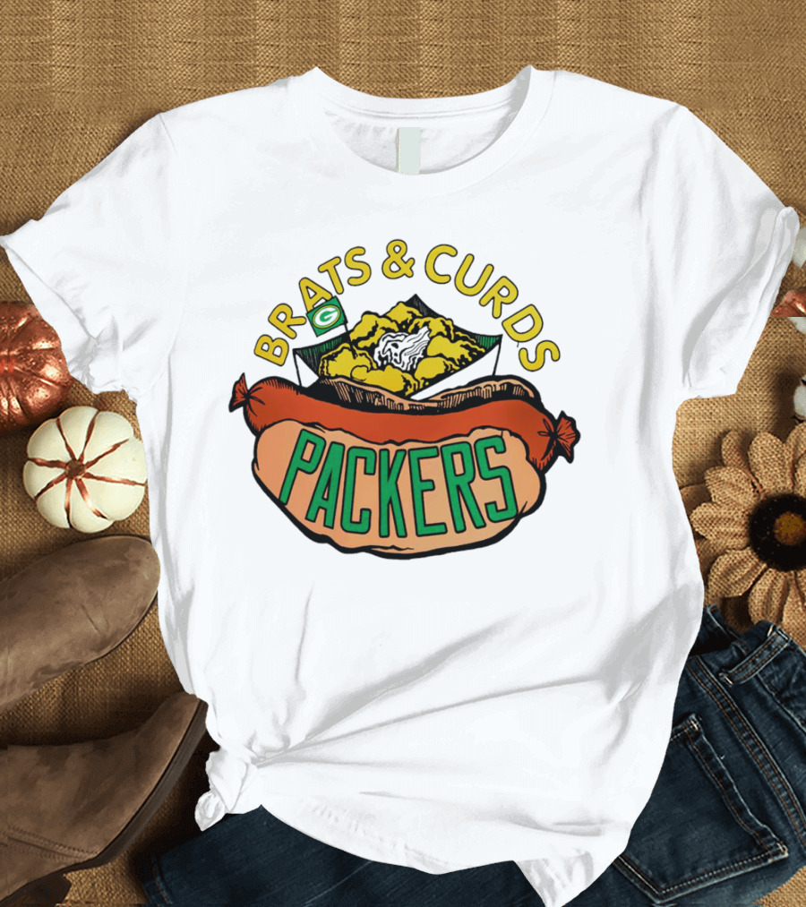 Packers Brats And Curds Football Fan Delight T-Shirt