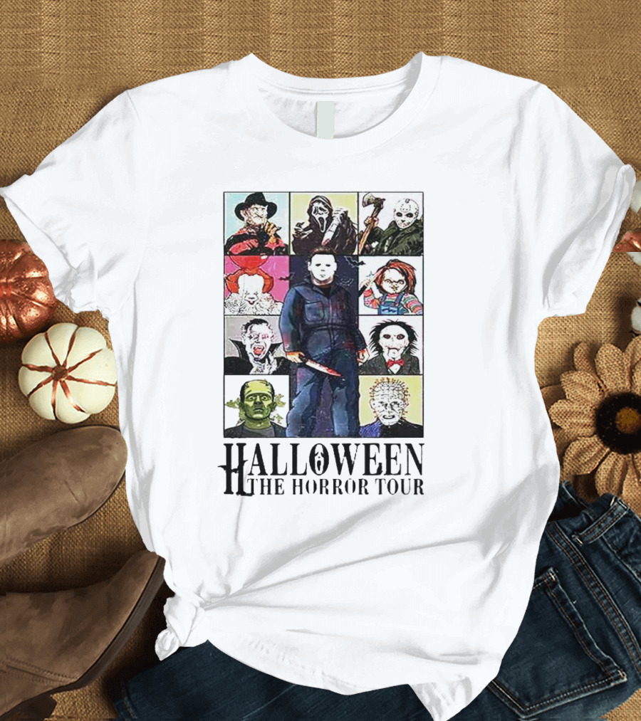 Halloween Horror Movie Characters The Horror Tour T-Shirt