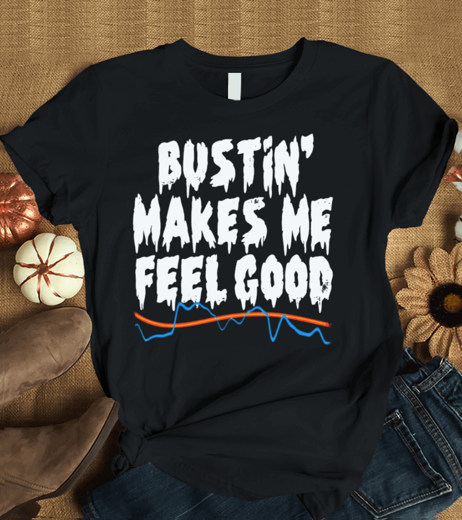 Bustin' Makes Me Feel Good Ghostbusters Electro Wave T-Shirt