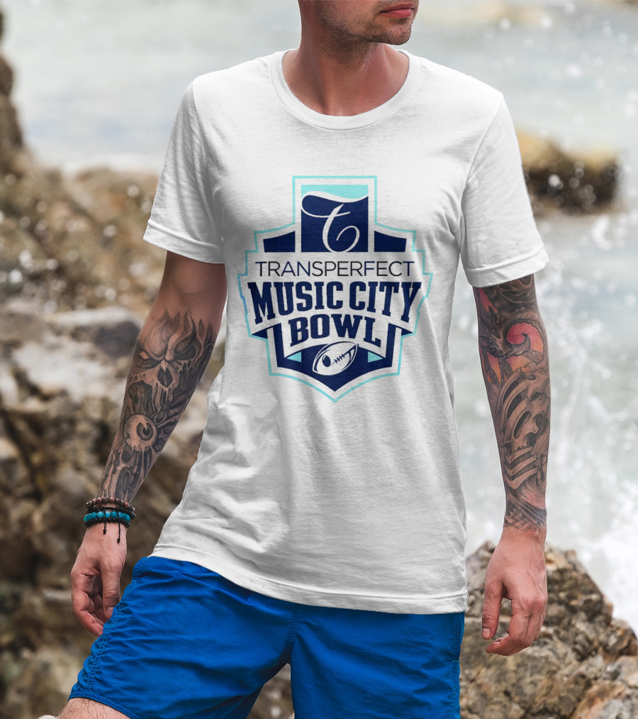 Transperfect Music City Bowl Football Emblem T-Shirt