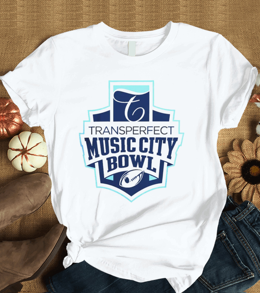 Transperfect Music City Bowl Football Emblem T-Shirt