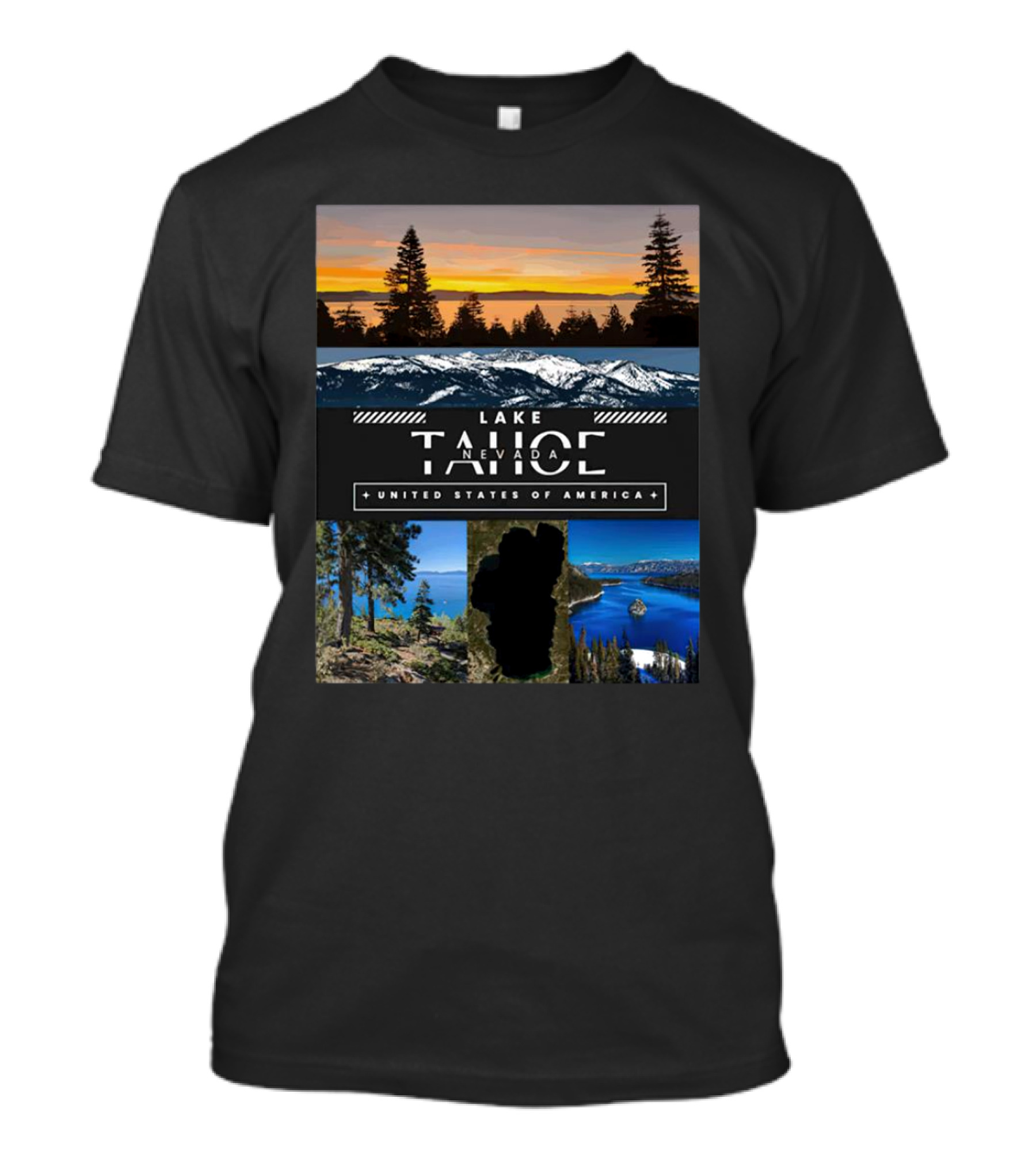 Lake Tahoe Nevada Scenic Views United States Of America T-Shirt