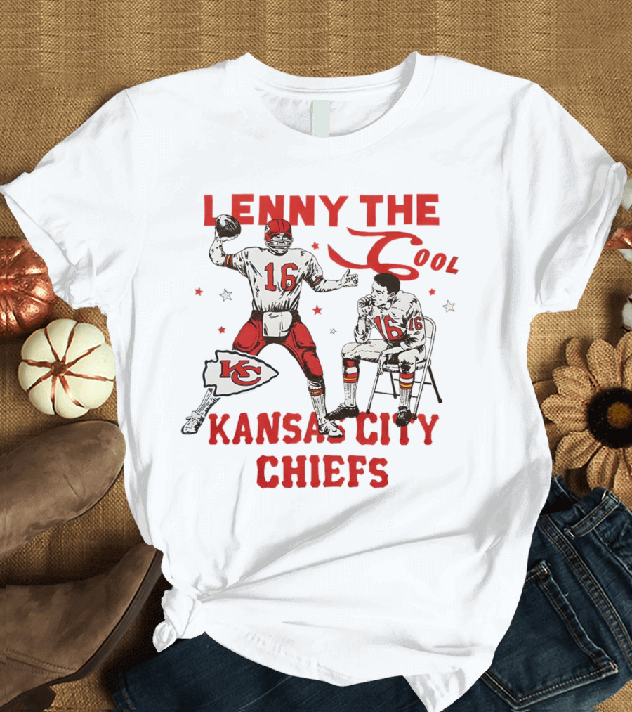 Lenny The Cool Len Dawson Kansas City Chiefs 16 T-Shirt