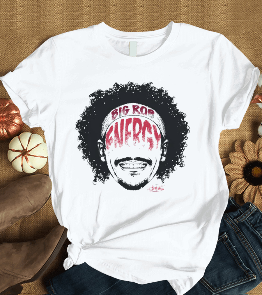 Big Rob Energy Robert Jones Signature Afro T-Shirt