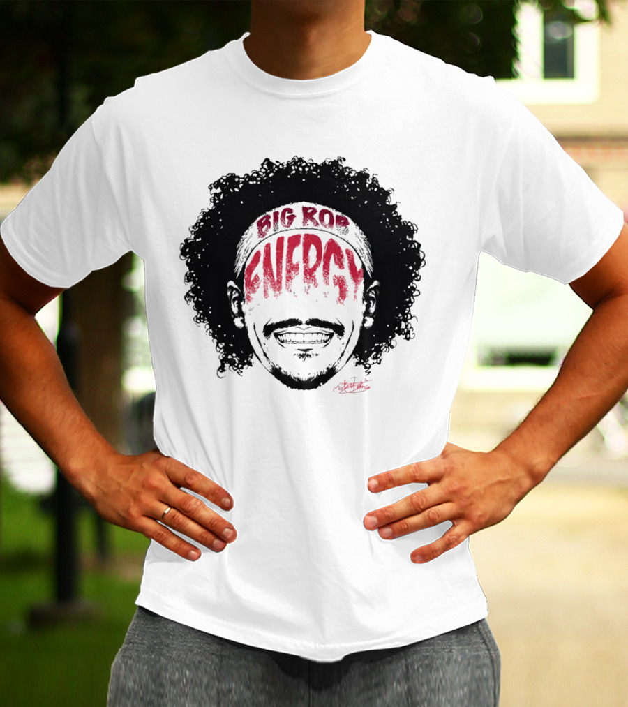 Big Rob Energy Robert Jones Signature Afro T-Shirt