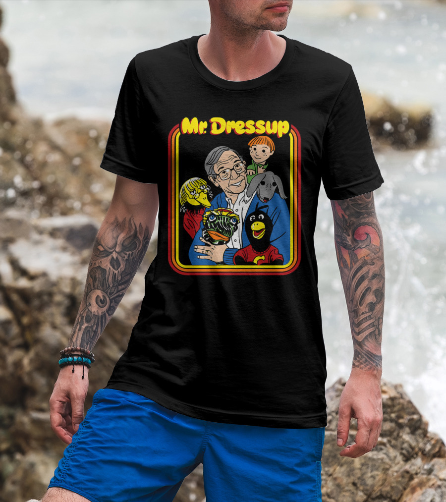 Mr. Dressup With Friends And Puppets Illustration CBC Collaboration T-Shirt