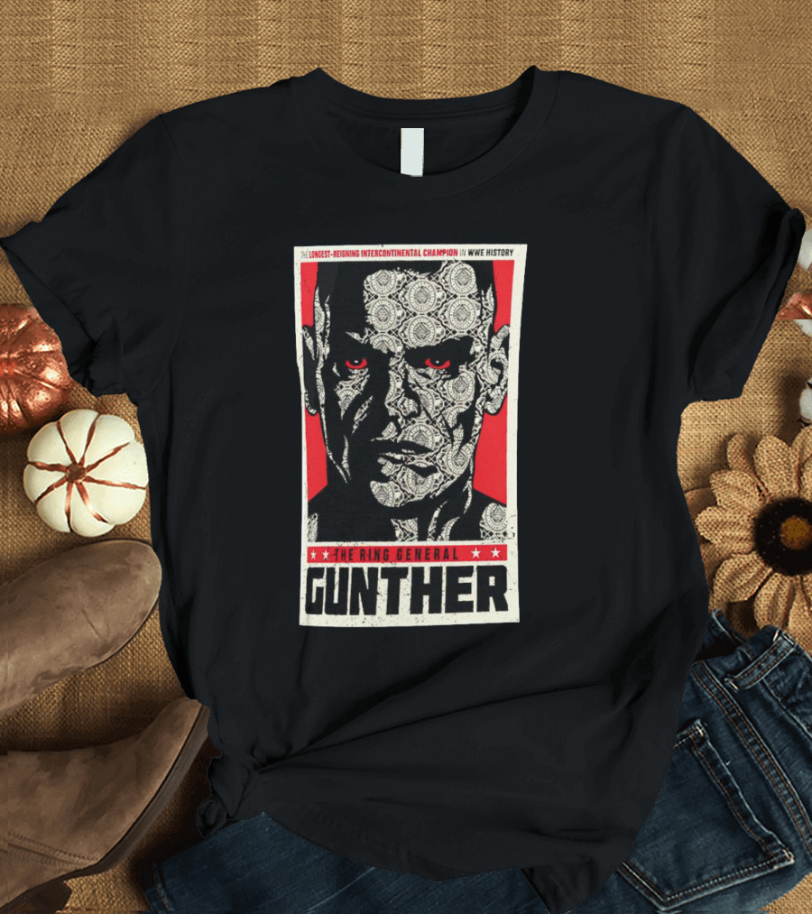 Gunther The Ring General Longest-Reigning Intercontinental Champion In WWE History T-Shirt