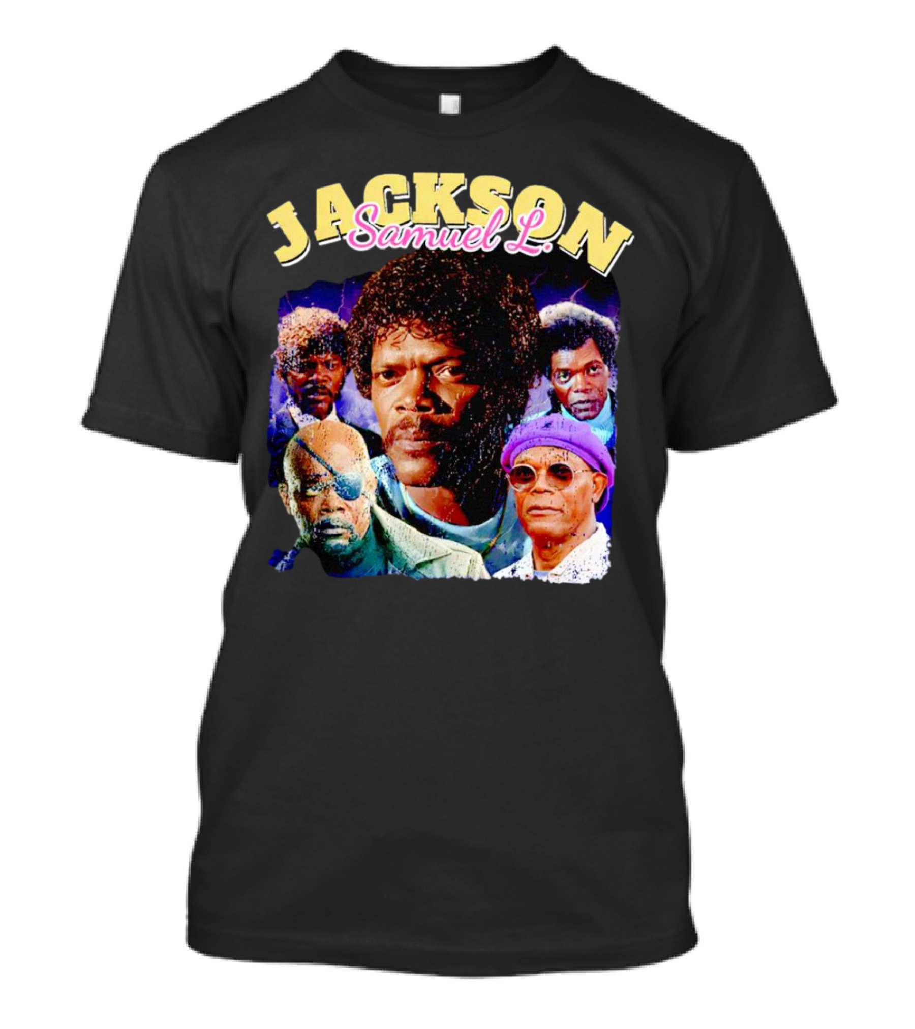Jackson Samuel L Vintage Style Iconic Characters T-Shirt