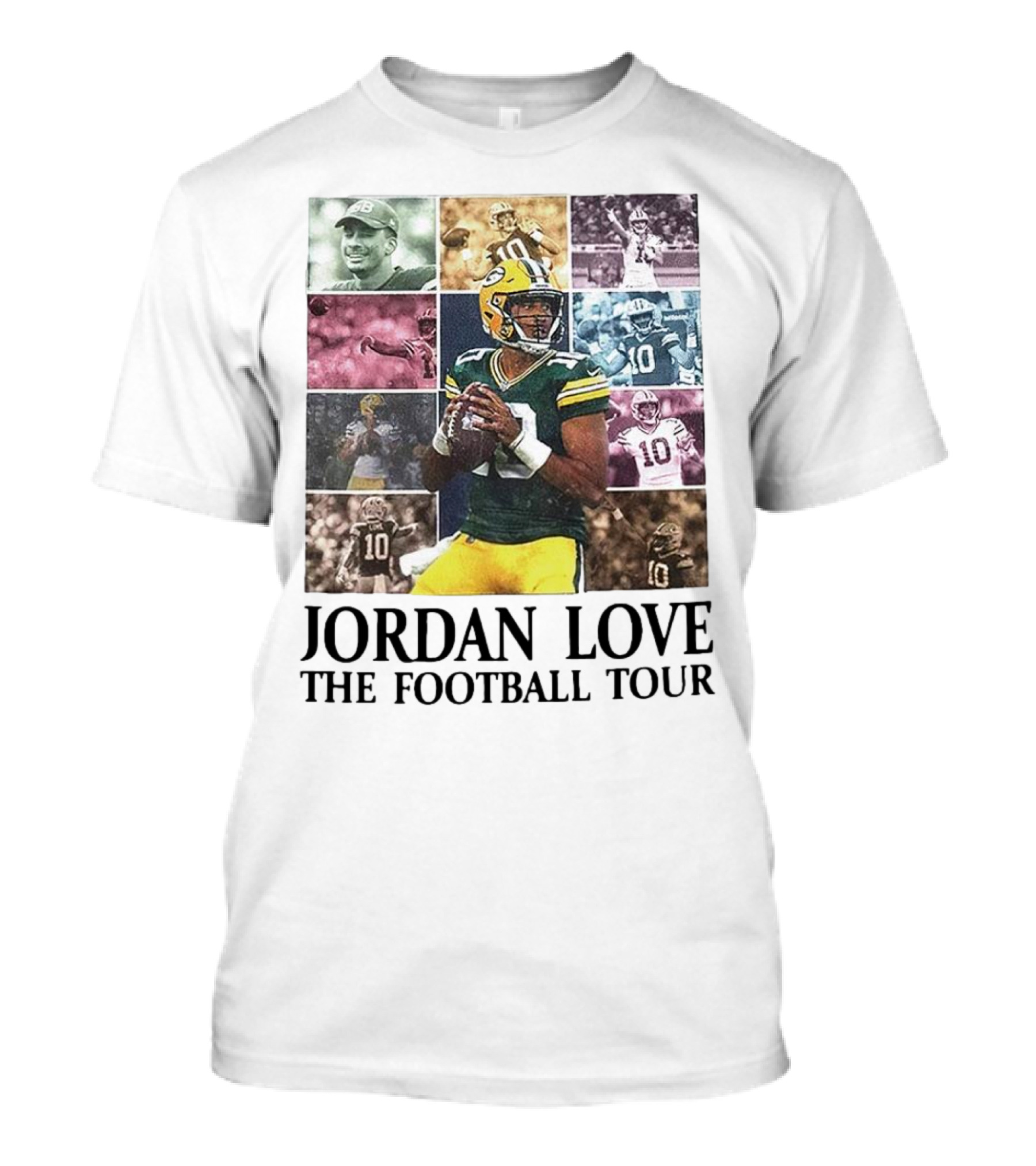 Jordan Love Green Bay Football Highlights Tour T-Shirt