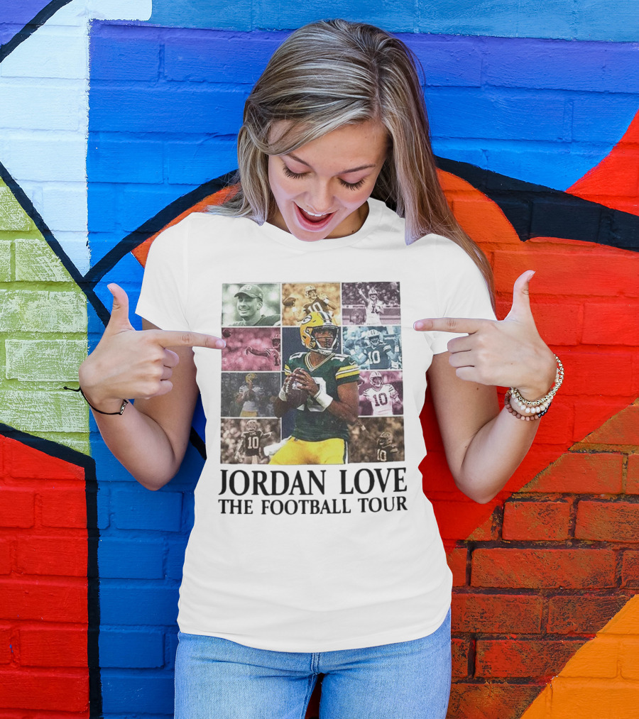 Jordan Love Green Bay Football Highlights Tour T-Shirt