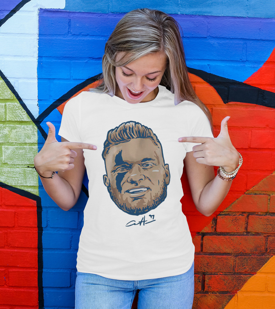 Aidan Hutchinson Swag Head Detroit Lions Signature T-Shirt