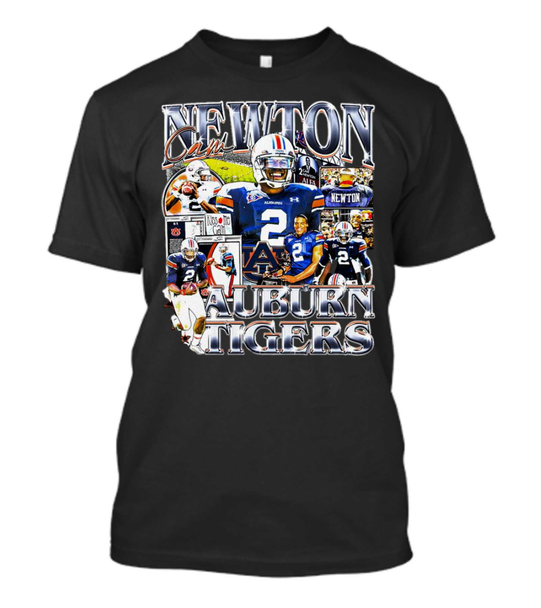Cam Newton Auburn Tigers Football Collage T-Shirt