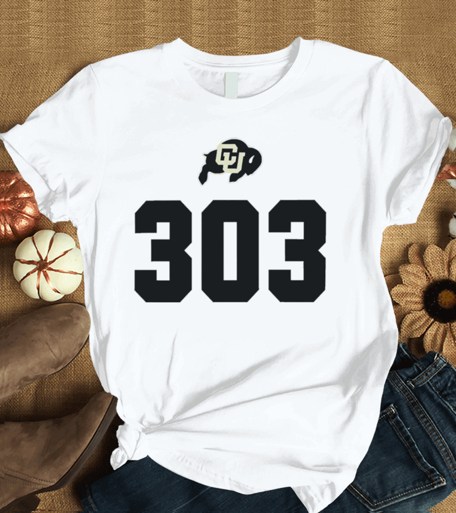 Colorado Buffaloes CU Logo 303 T-Shirt