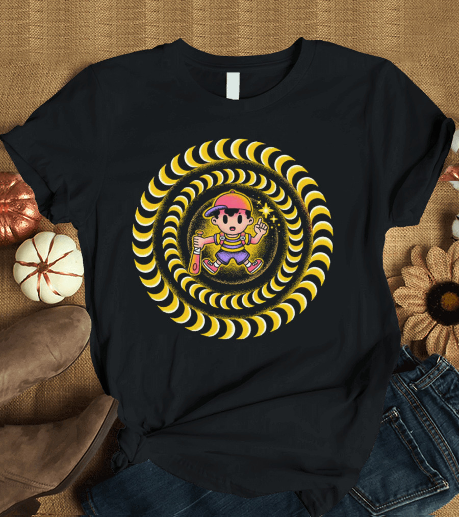 Earthbound PSI Attack Hypnotic Swirl T-Shirt