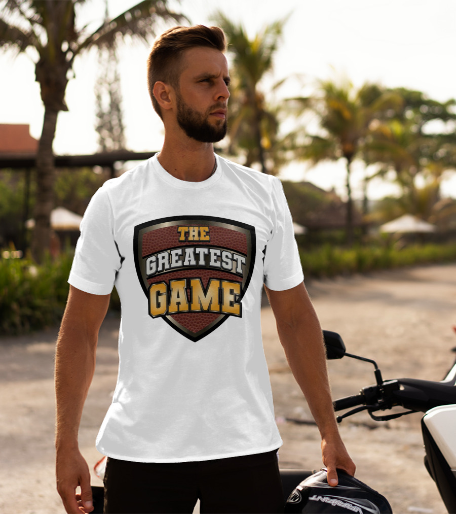 The Greatest Game Basketball Shield T-Shirt
