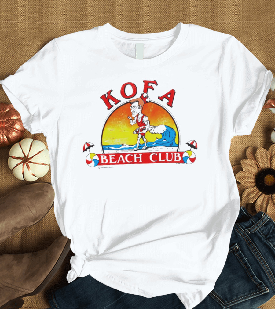 Kofa Beach Club Sunset Surfer T-Shirt