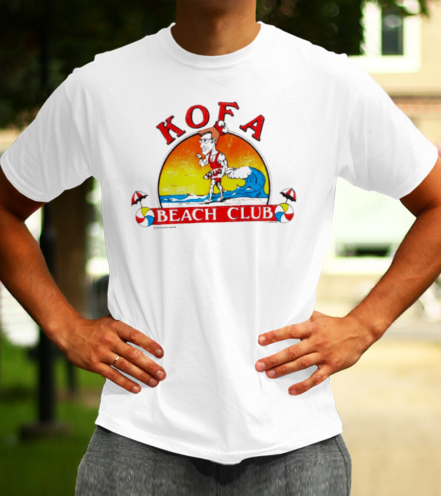 Kofa Beach Club Sunset Surfer T-Shirt