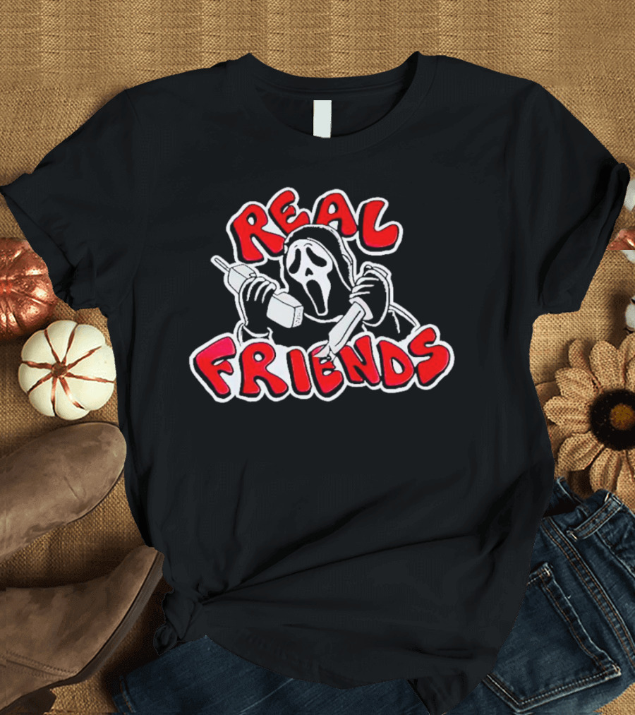 Real Friends Scream Ghostface Halloween Character T-Shirt