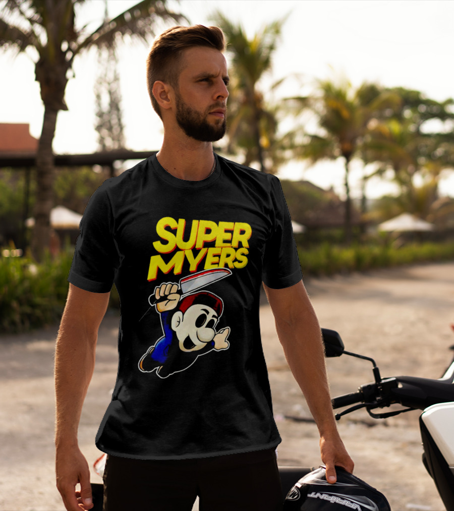 Super Myers Halloween Mario T-Shirt