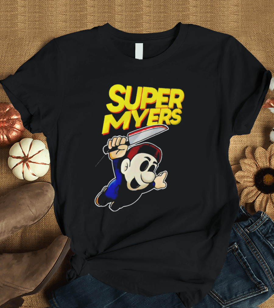 Super Myers Halloween Mario T-Shirt
