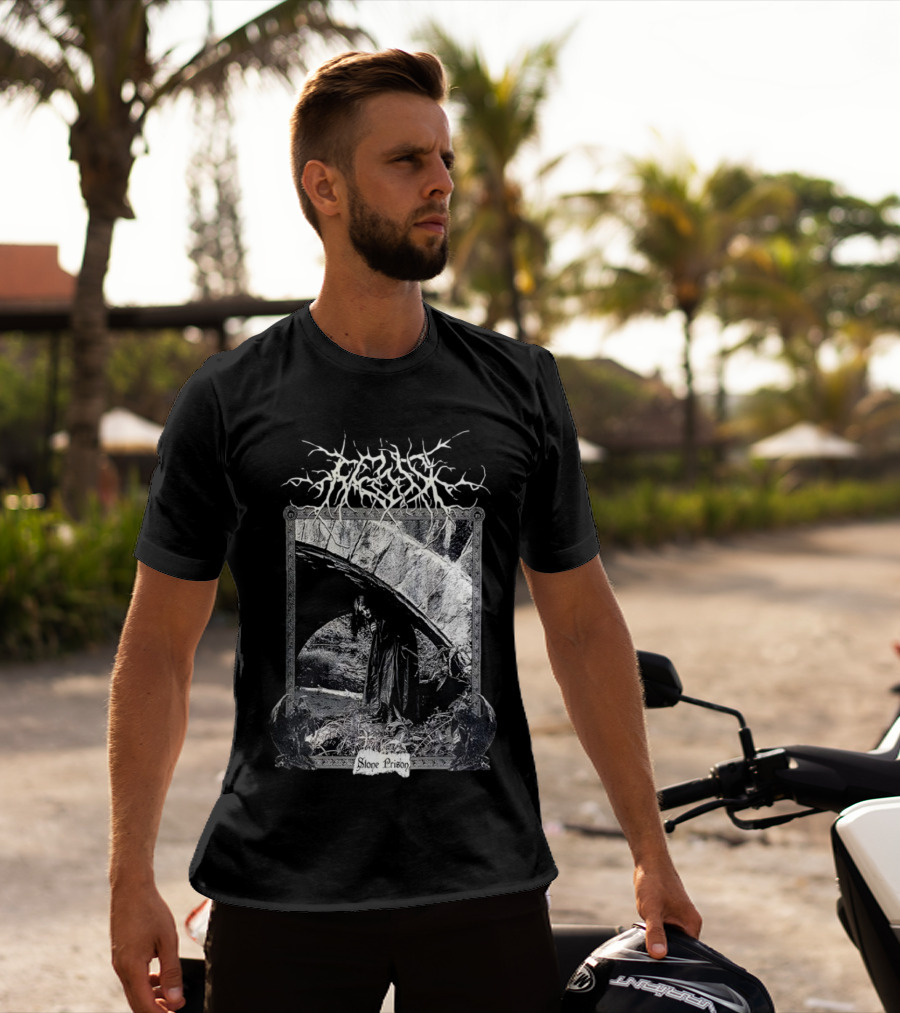 Frosk Stone Prison Gothic Monochrome T-Shirt
