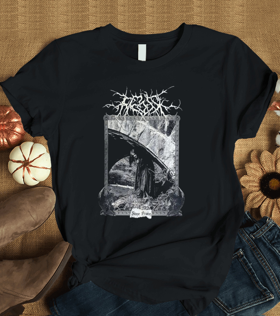 Frosk Stone Prison Gothic Monochrome T-Shirt