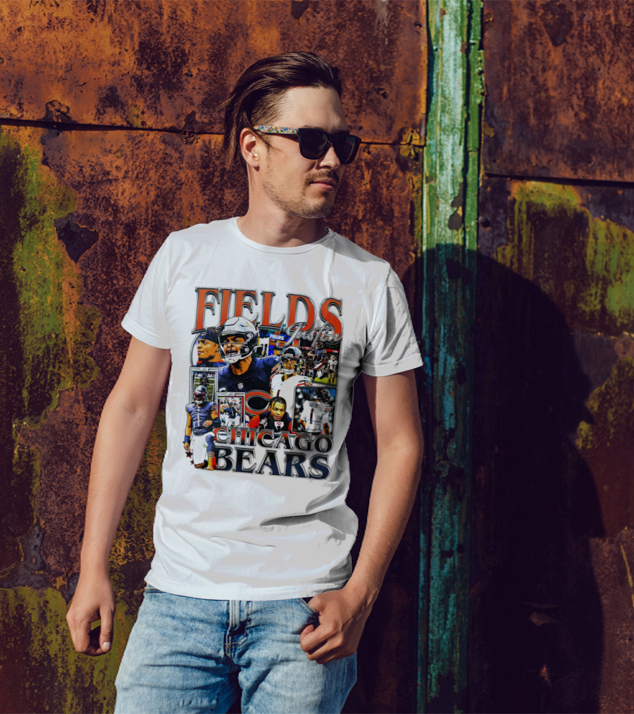 Fields Justin Chicago Bears Football T-Shirt
