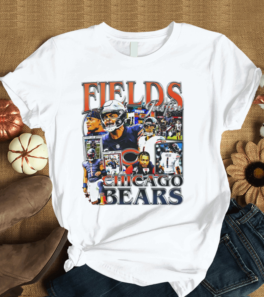 Fields Justin Chicago Bears Football T-Shirt