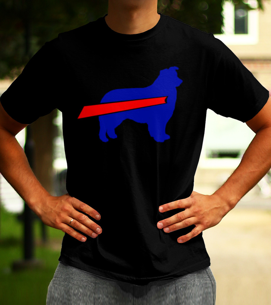 Buffalo Bills Aussie Mafia Silhouette With Iconic Red Stripe T-Shirt
