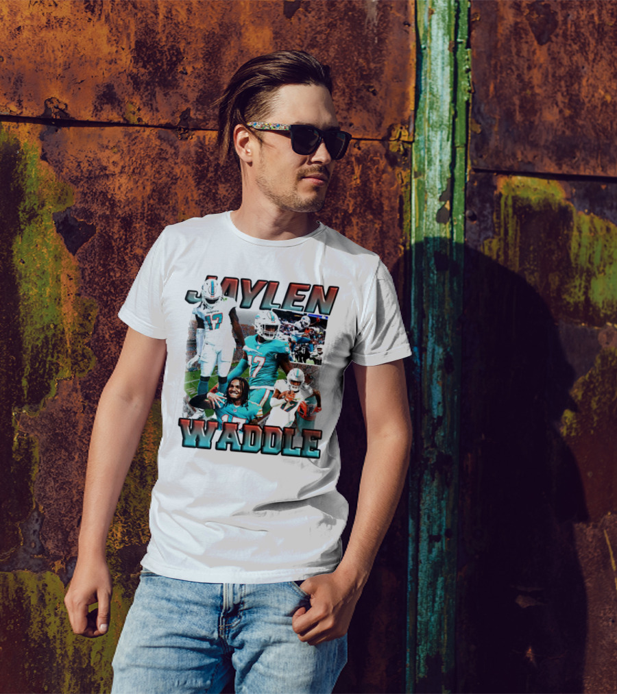 Jaylen Waddle Miami Dolphins Football Player Number 17 T-Shirt