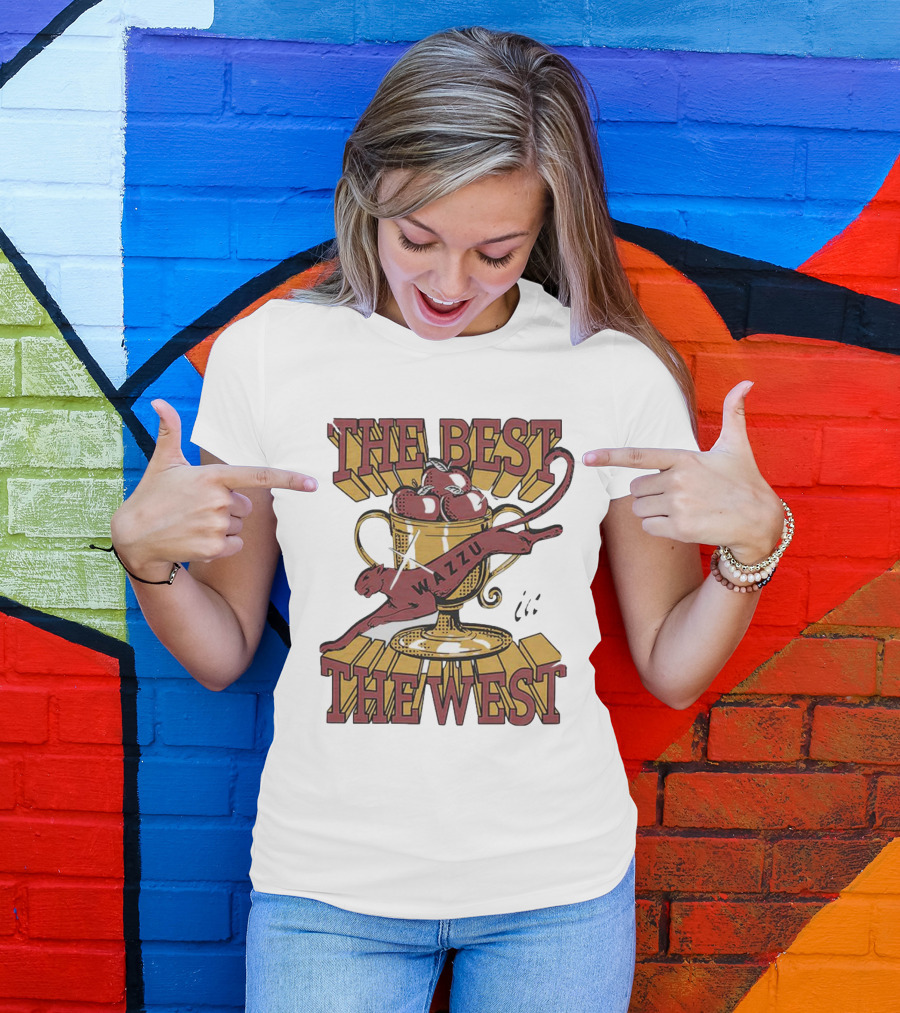 Wazzu The Best In The West Trophy Panther T-Shirt