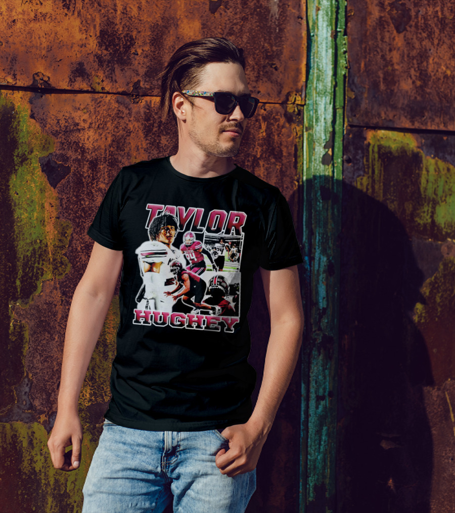 Taylor Hughey Mesquite High School Boys Varsity Football Action Collage T-Shirt