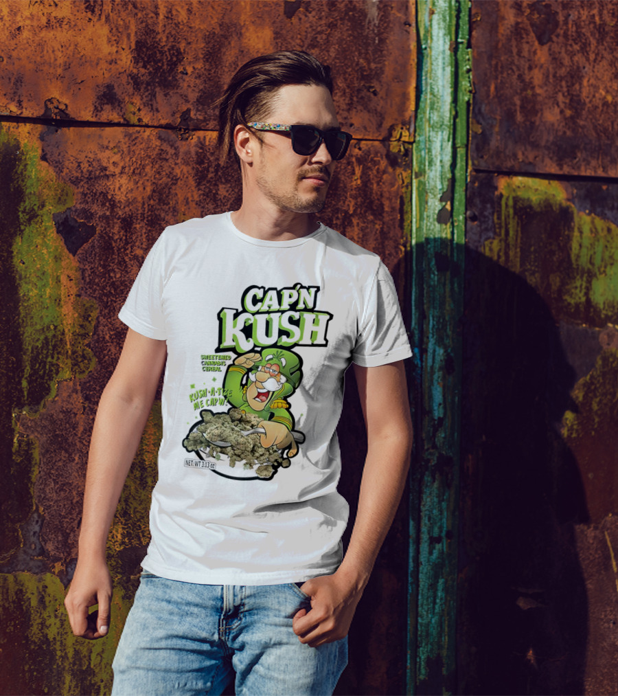 CAP'N KUSH SWEETENED CANNABIS CEREAL KUSH-A-TIZE ME CAP'N T-Shirt