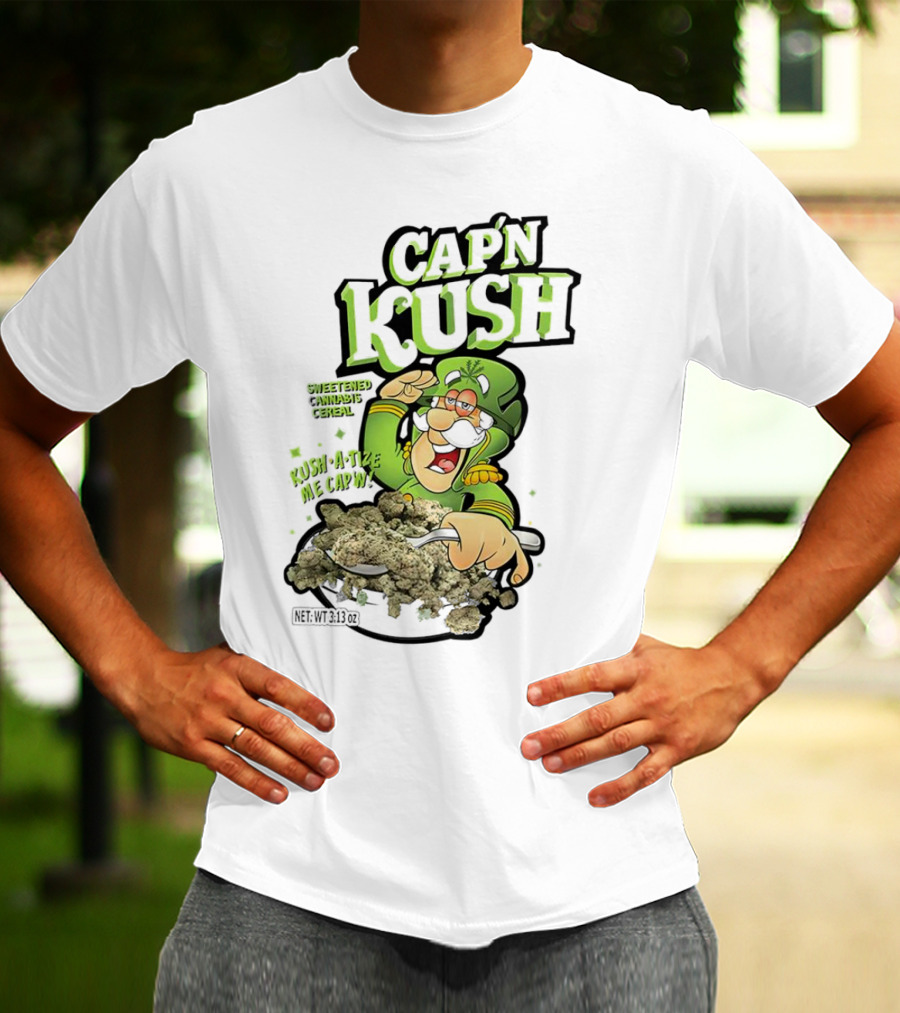 CAP'N KUSH SWEETENED CANNABIS CEREAL KUSH-A-TIZE ME CAP'N T-Shirt