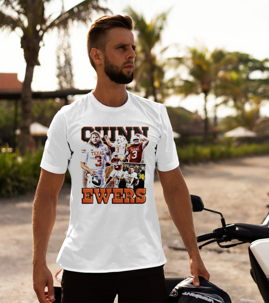 Quinn Ewers Texas Football Longhorns Number 3 T-Shirt