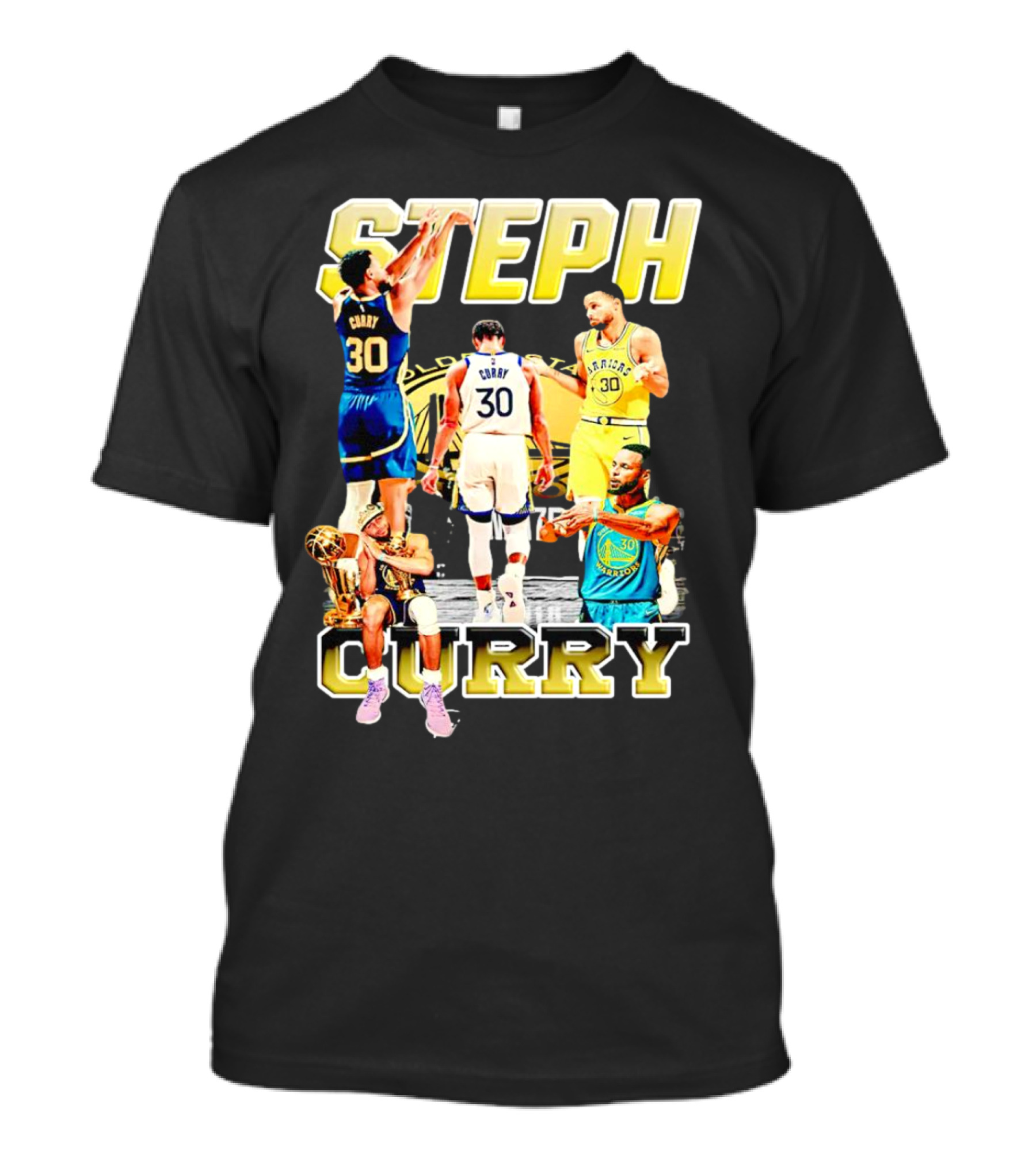 Steph Curry Golden State Warriors NBA Champion Iconic Moments T-Shirt