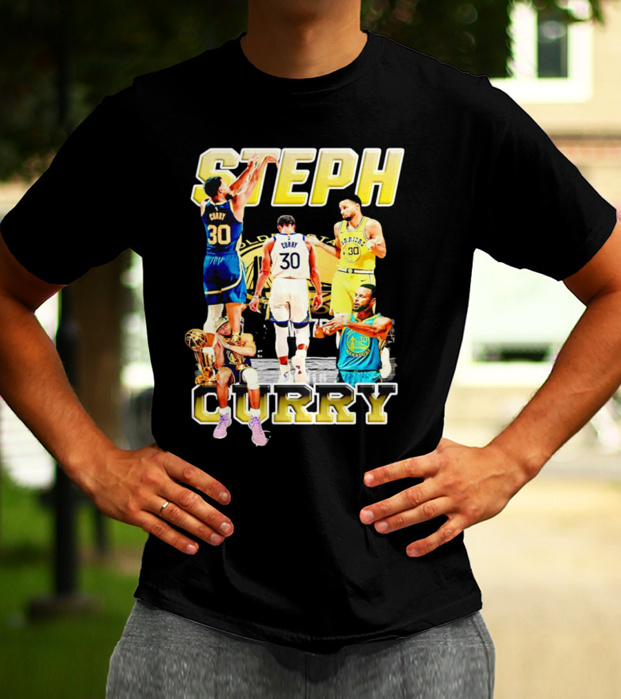 Steph Curry Golden State Warriors NBA Champion Iconic Moments T-Shirt