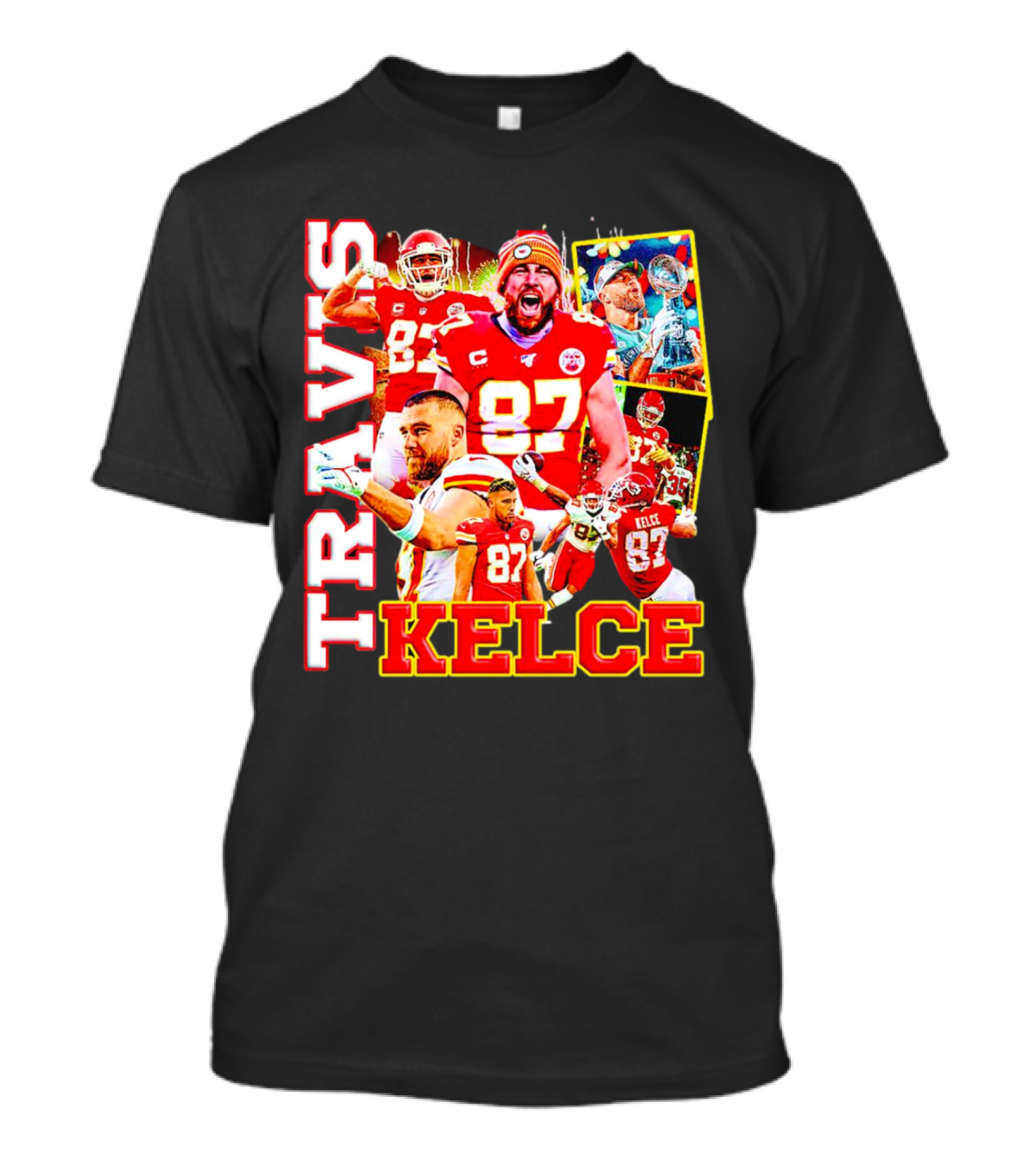 Travis Kelce Kansas City Chiefs 87 Football Champion T-Shirt