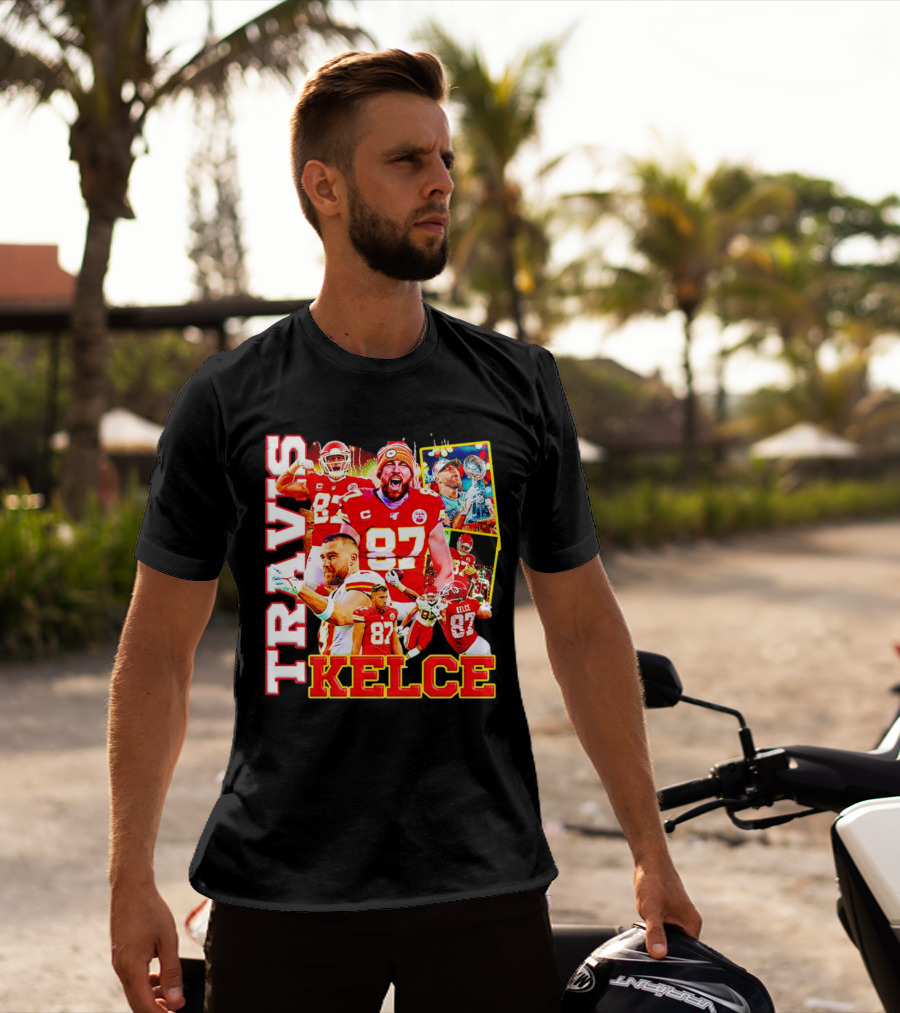 Travis Kelce Kansas City Chiefs 87 Football Champion T-Shirt