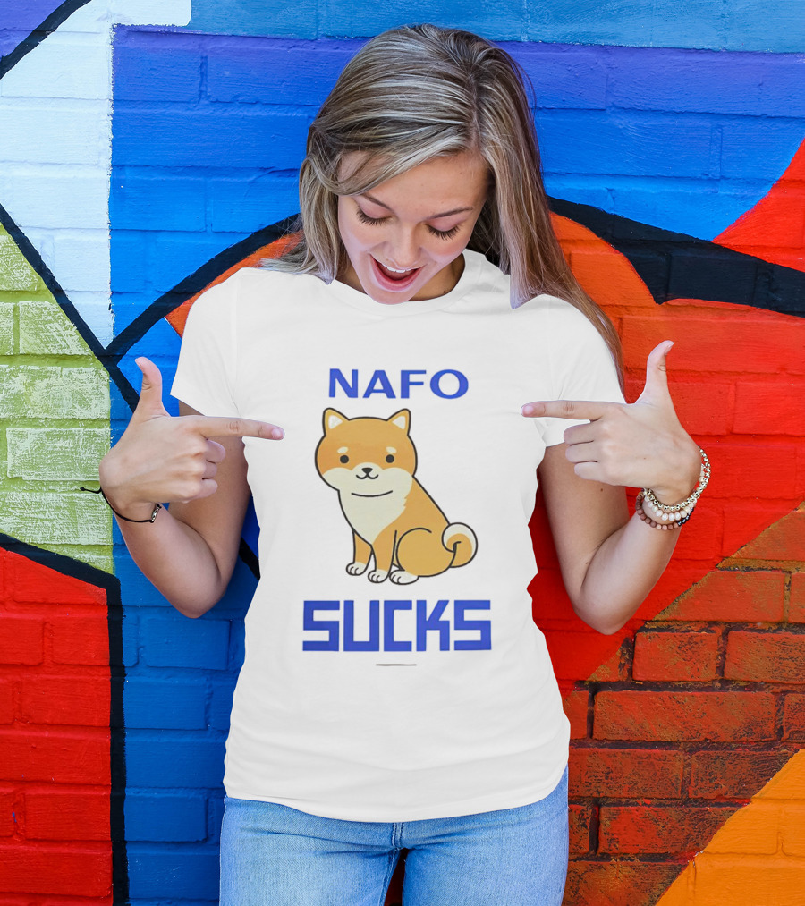 NAFO Furry Dog Meme Critique T-Shirt
