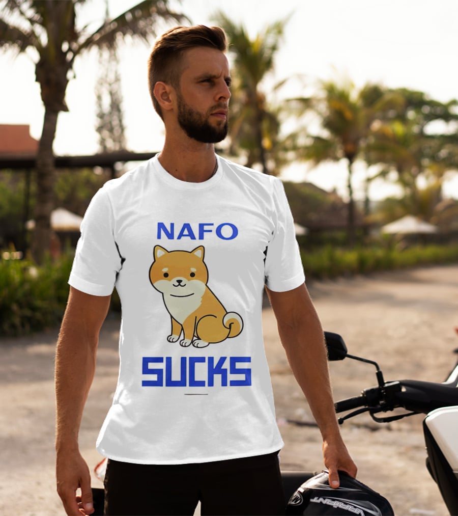NAFO Furry Dog Meme Critique T-Shirt